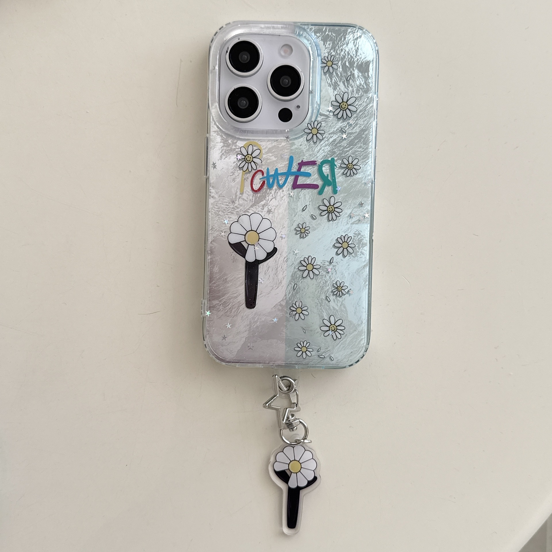 Costuras coreanas c flores para Apple 16ProMax funda para teléfono móvil 15Pro nicho 14/13 pareja 16