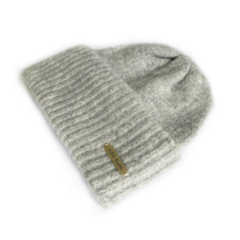 Демисезонная милая knitted шапка с капюшоном, цветная шерстяная шапка для мужчин и женщин