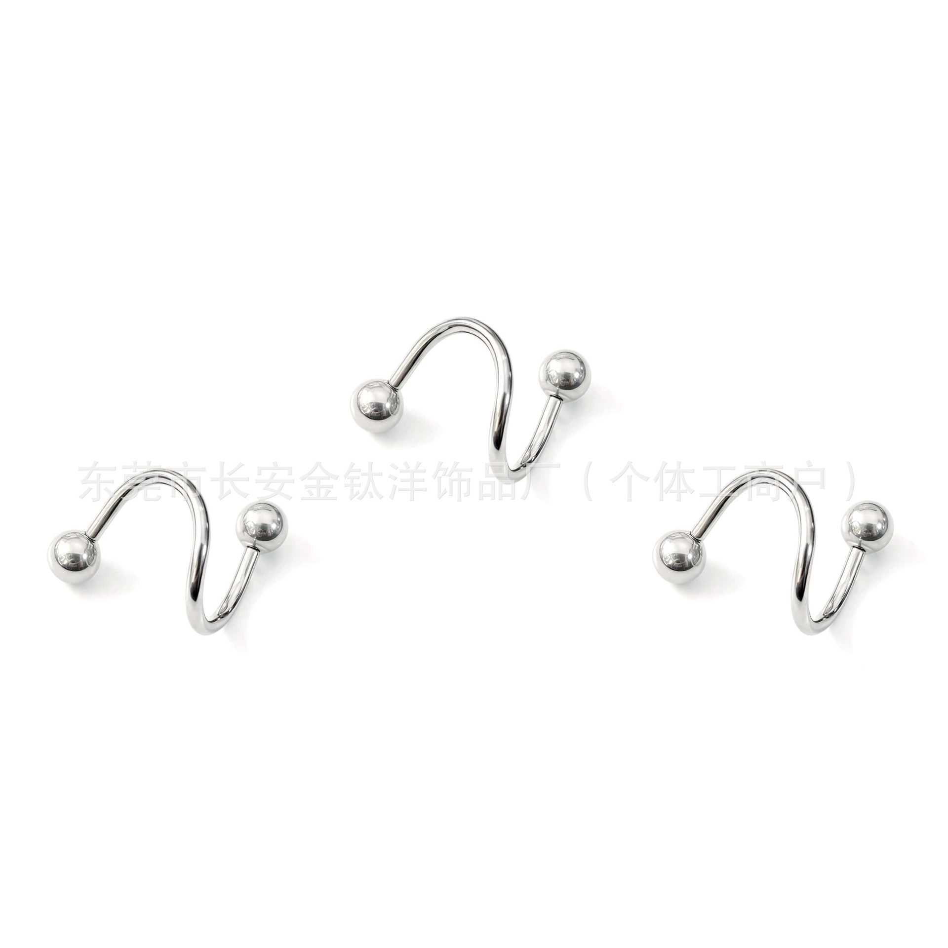 Labret piercing jewelry detail image