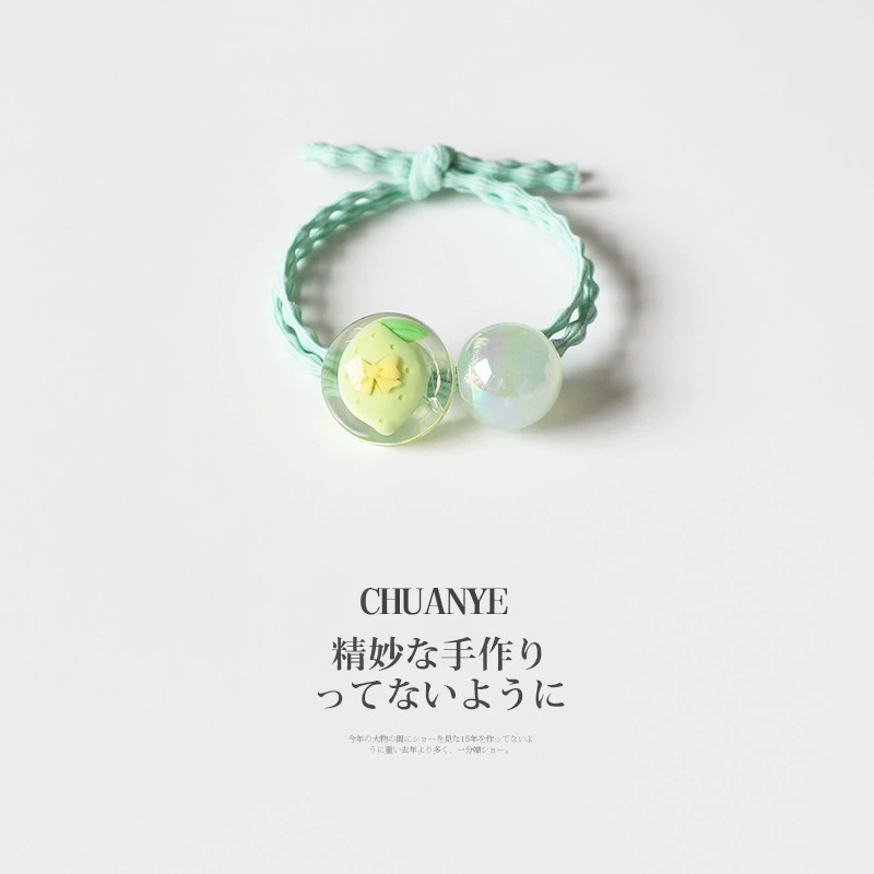 Fruit hair rope, cute hair accessory, internet celebrity, Japanese and Korean