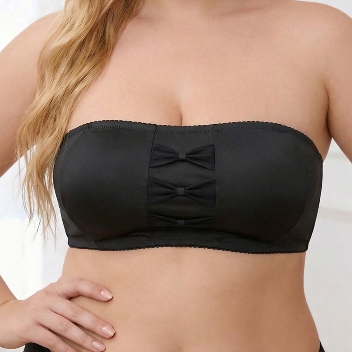 Cross-border foreign trade wholesale non-slip, anti-slip strapless underwear for women, enhancing and enhancing bust size, invisible anti-exposure, thin for summer