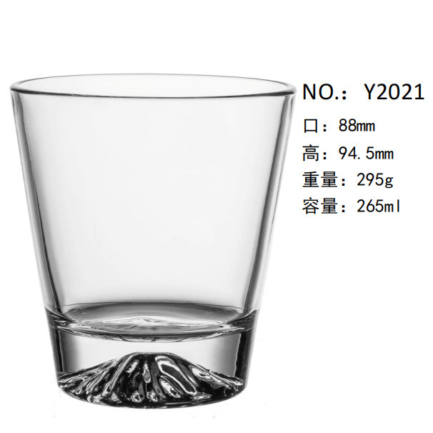 Directo de fábrica creativa tallada copa de vino clásica Copa bebida taza de cerveza engrosada logotipo impreso al por mayor