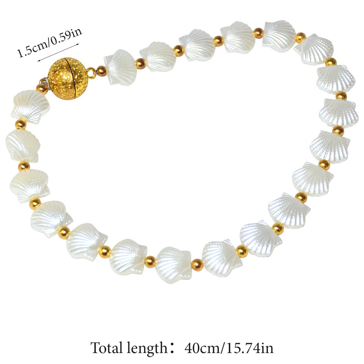 Magnetic Curtain Tiebacks Decorative Shell Style No Drill_voghion.com