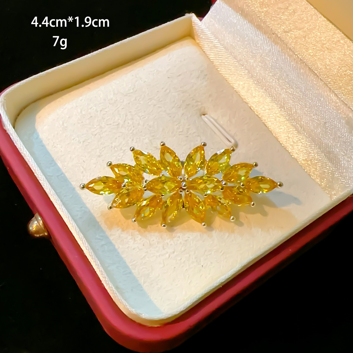 10g Weight Brooches Classification Banquet, Date Occasion Copper Material Leaf, Flower, Grain Pattern Women's Gender Plating Design Sweet Style Sweet Pin Leaf Flower Grain Copper Plating Women's Brooches 8