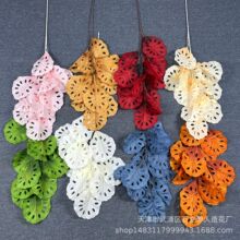 仿真婚庆叶子莲藕叶婚礼堂地排花植物墙装饰插花叶材假花绿植批发