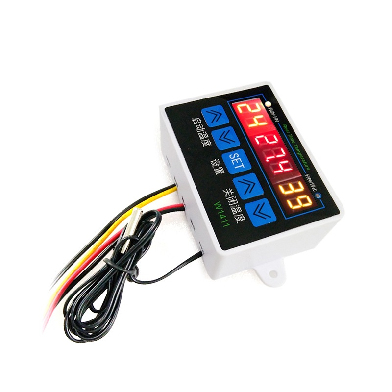 W1411数字温控器12V48V60V温度开关控制仪温室大棚养殖加热温控仪