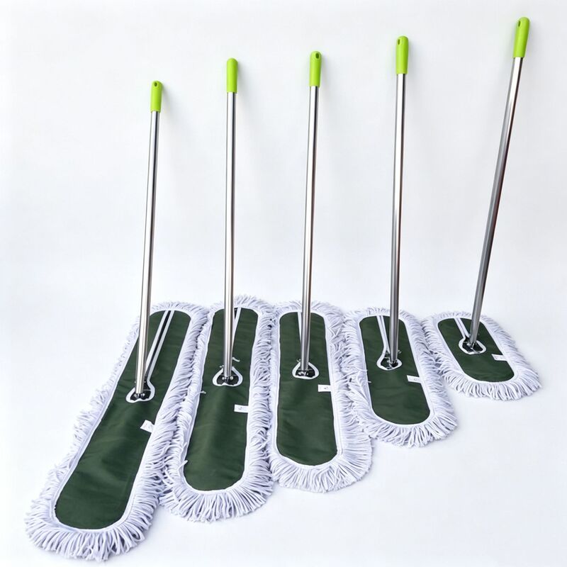360-Degree Rotating Dust Mop with Rod, Flat Mop, Iron Frame Mop, Labor-Saving Cloth Cover Type Dust Mop