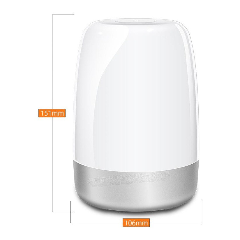 Lámpara LED de Despertador con Simulación de Amanecer, Luz de Noche para Dormir, Reloj Despertador con Ambiente de Amanecer, Luz Táctil