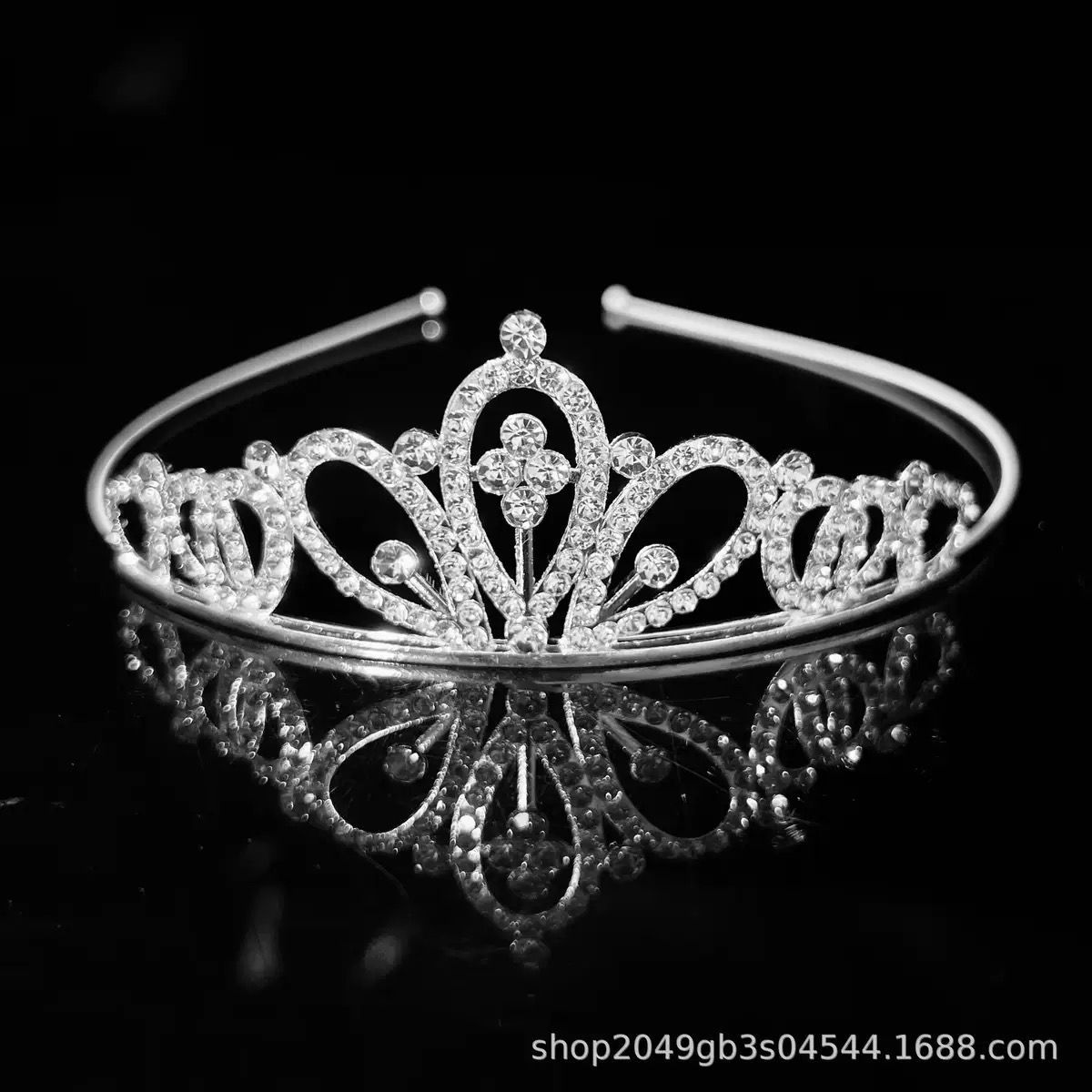 Princesa de moda coreana simple corona de cumpleaños coronas de cabello bandas de alea diamante para niños coronas pequeñas