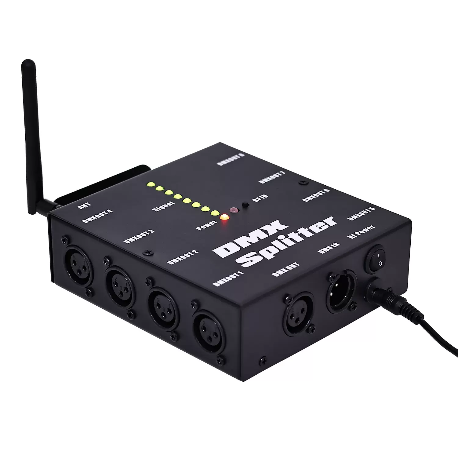 跨境热销款 8路无线dmx512分配器 dmx控制器 舞台灯具信号放大器
