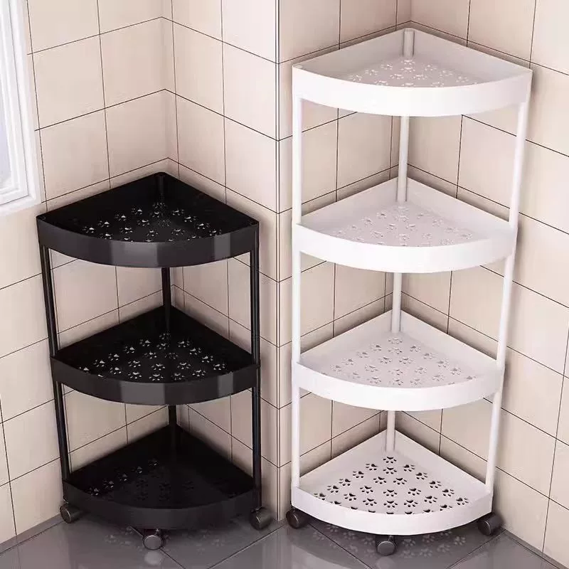 Полка для хранения в ванной floor-standing многоуровневая полка угловая полка для ванной комнаты угловая полка для ванной угол хранения