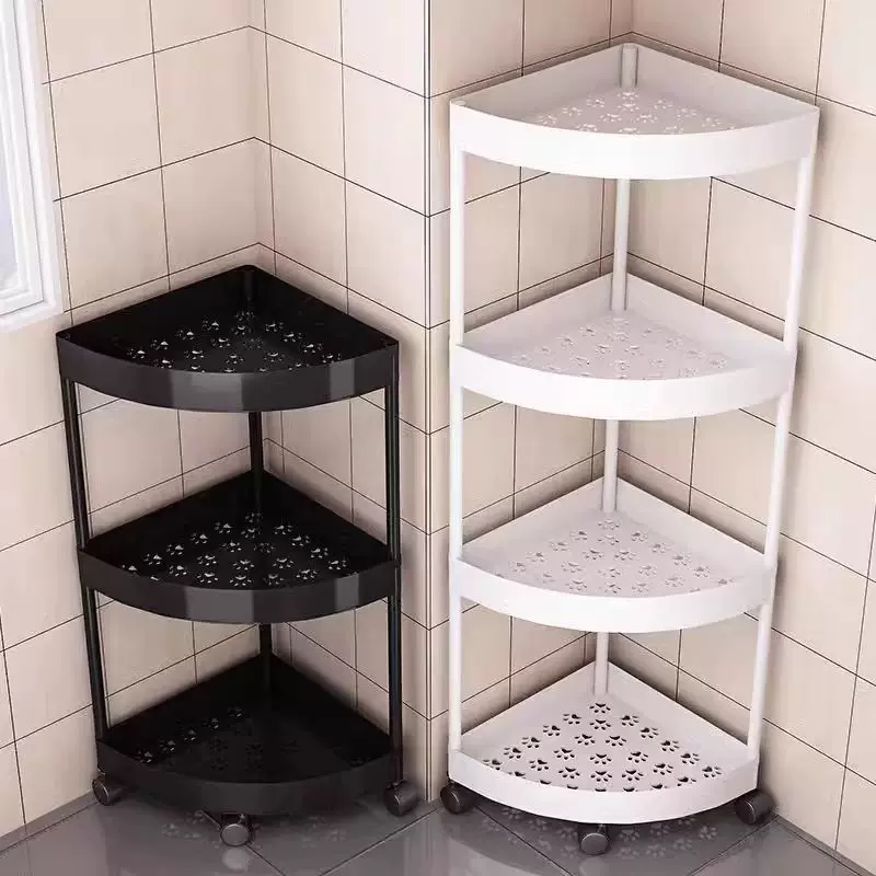 Полка для хранения в ванной floor-standing многоуровневая полка угловая полка для ванной комнаты угловая полка для ванной угол хранения