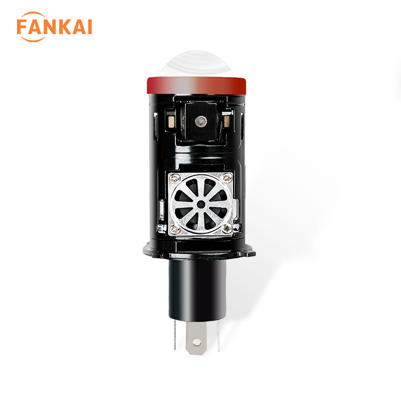 Nuevo H4 mini faro de coche en línea motocicleta LED lejano y cercano todo en uno lente pequeña lámpara ojo de pez bombilla frontal