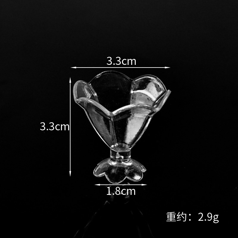 Directo de fábrica simulación alimentos y jugar taza accesorios hechos a mano DIY mini copa vino crema sundae mousse