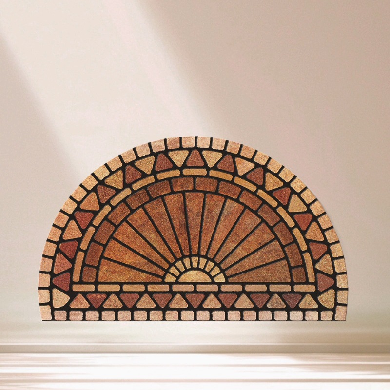 地垫地毯亚马逊门垫跨境入户门植绒耐磨耐脏可冲洗环保橡胶无味