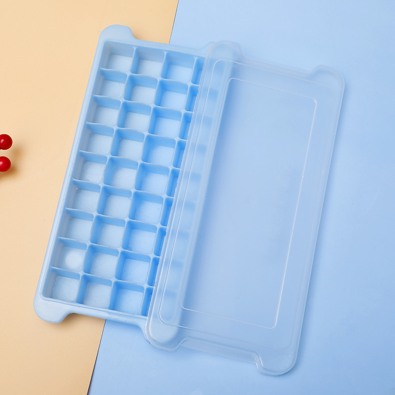 Molde de hielo creativo con tapa para hacer bolas de hielo de mármol caseras, cubitos de hielo congelados, molde de plástico, molde de hielo redondo, caja de hielo esférica