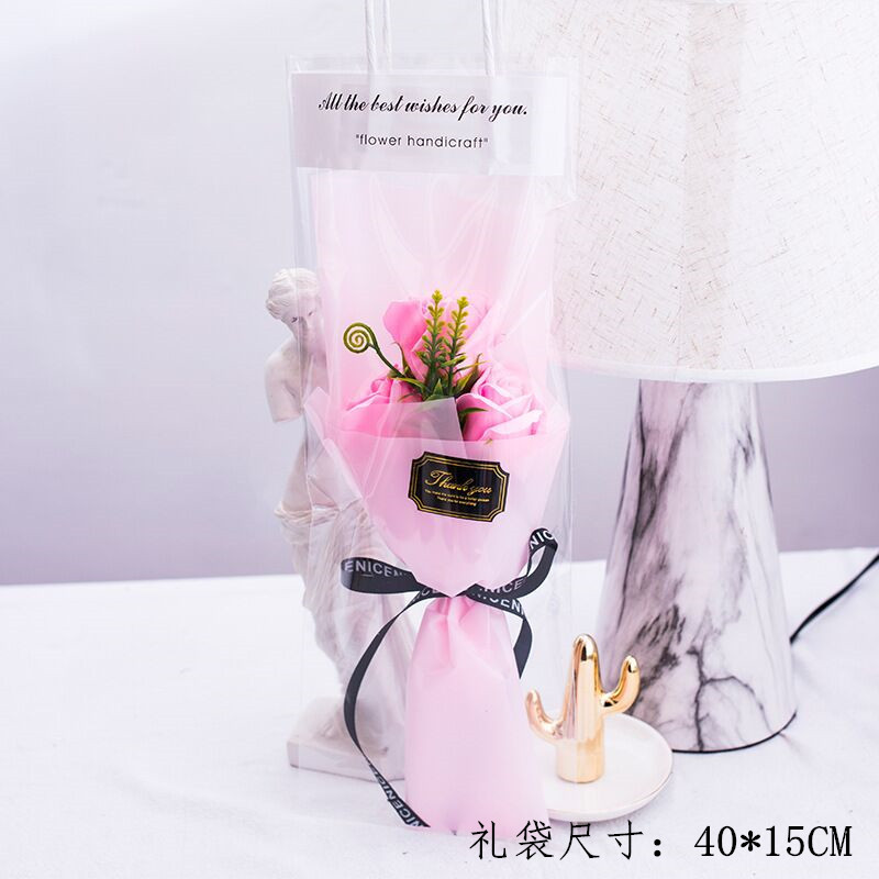 Regalos del día del maestro, flores de girasol, flores de jabón, regalos de vacaciones para maestros y maestros con tarjetas de felicitación al por mayor