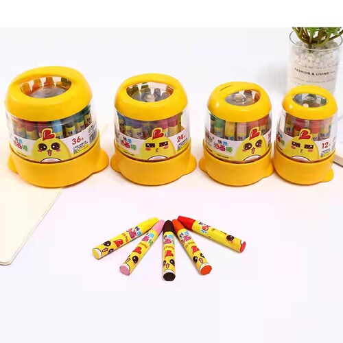Oil pastels for students and children 12 colors 24 colors 36 colors 48 colors washable art painting coloring crayons wholesale