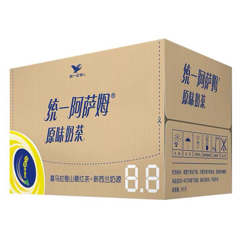 日期新统一阿萨姆奶茶500ml/瓶原味奶茶网红茶饮料整箱批发