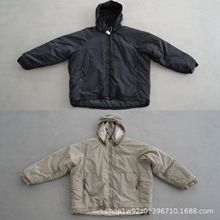 余文乐同款联名棉服！新款可拆卸连帽立领棉服外套宽松百搭男潮