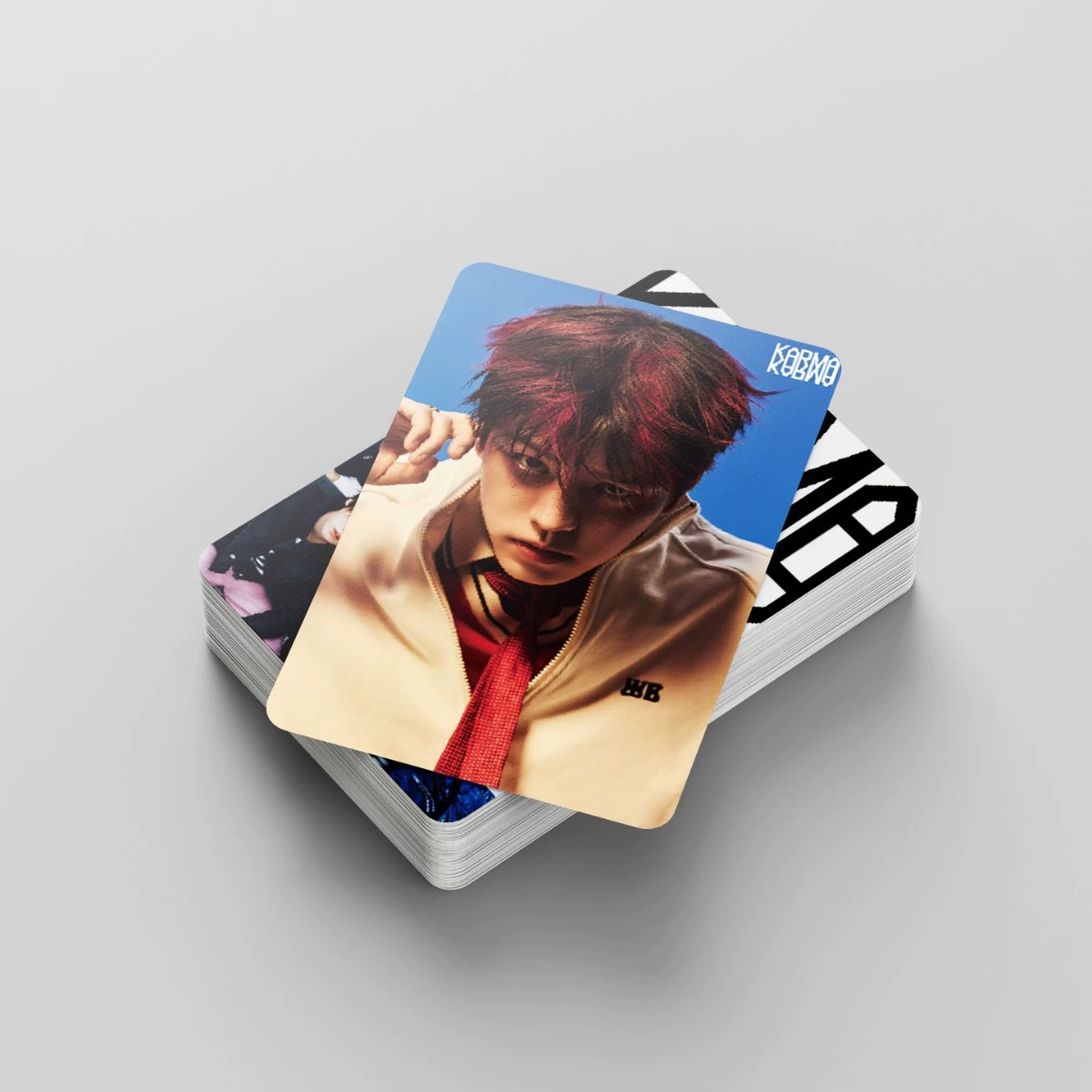 55 штей Stray Kids KARMA самопечатные карты в наличии Хуанг Сюаньчен Ли Лонгфу LOMO карта домашняя карта