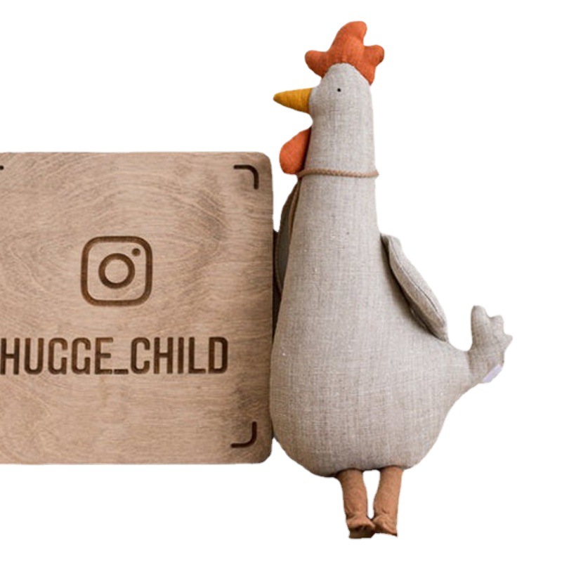 Nuevo Juguete de Peluche de Gallo de Algodón, Conejo, Dinosaurio, Muñeco de Jirafa para Bebés, Pingüino de Peluche