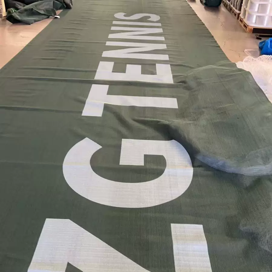 网球场防风网logo匹克球挡风网围网印字喷涂印花