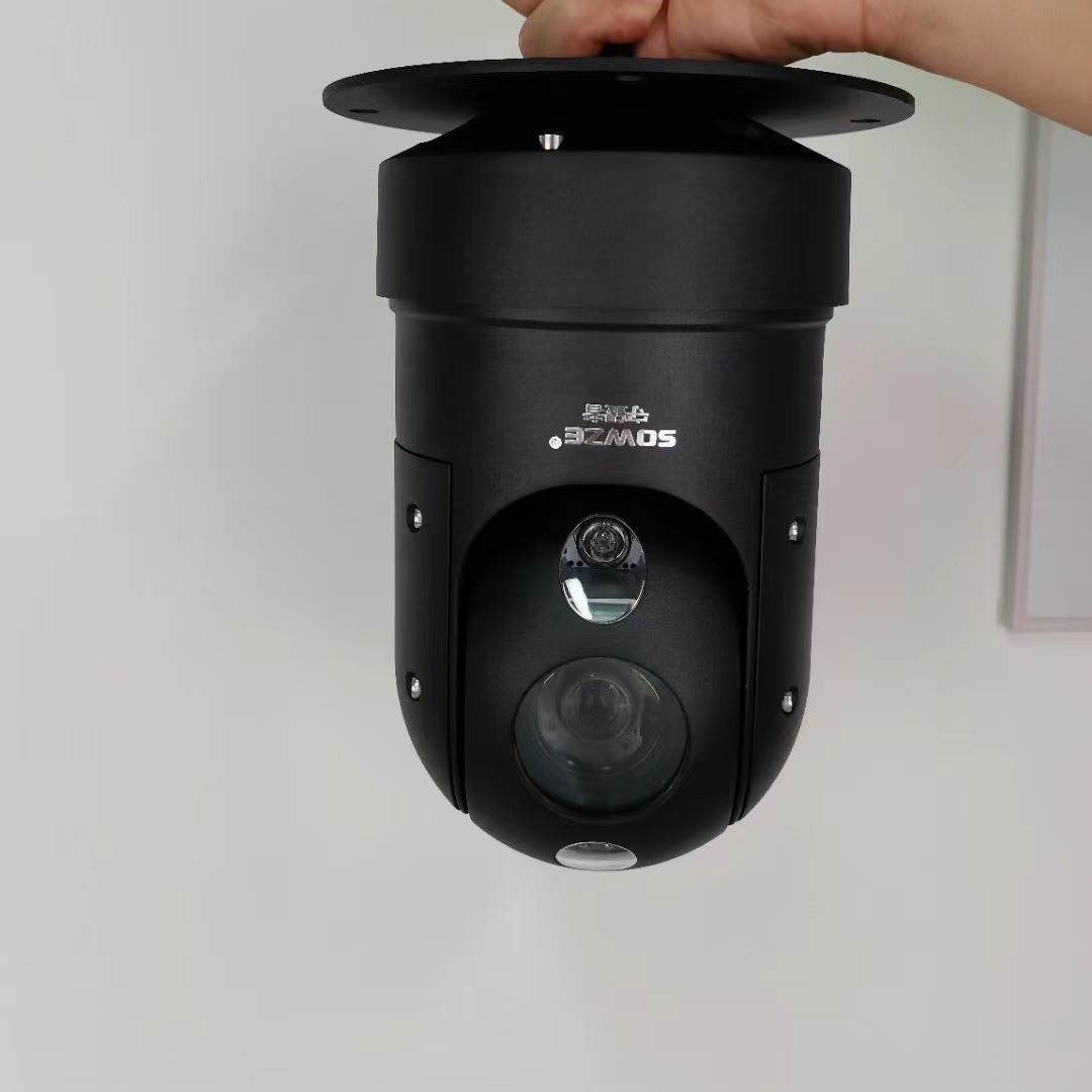 网络200/400万360云台摄像机高清倒装吊装防水户外固定安装监控看