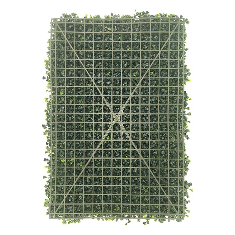 Fábrica al por mayor ignífugo césped Milán plástico falso césped planta de plástico simulación de pared eucalipto hoja césped