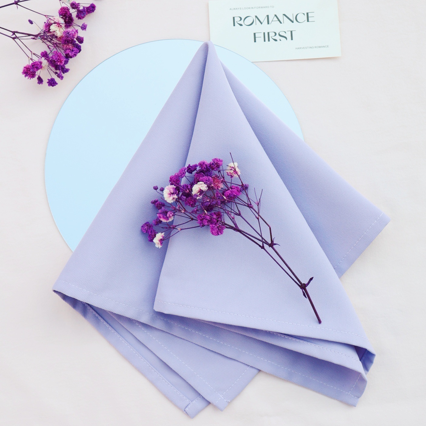 Servillas algodón poliéster servillas cuadradas hotel de boda transfronterizas decoración de mesa de comedor occidental almohadilla de Navidad servillas