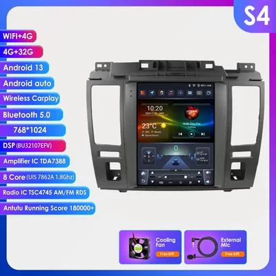 Car Central Control Vertical – DVD Navigation - 7862-eight-core-wifi4g-version-432g-97inch-applicable-to-04-13-nissan-c11