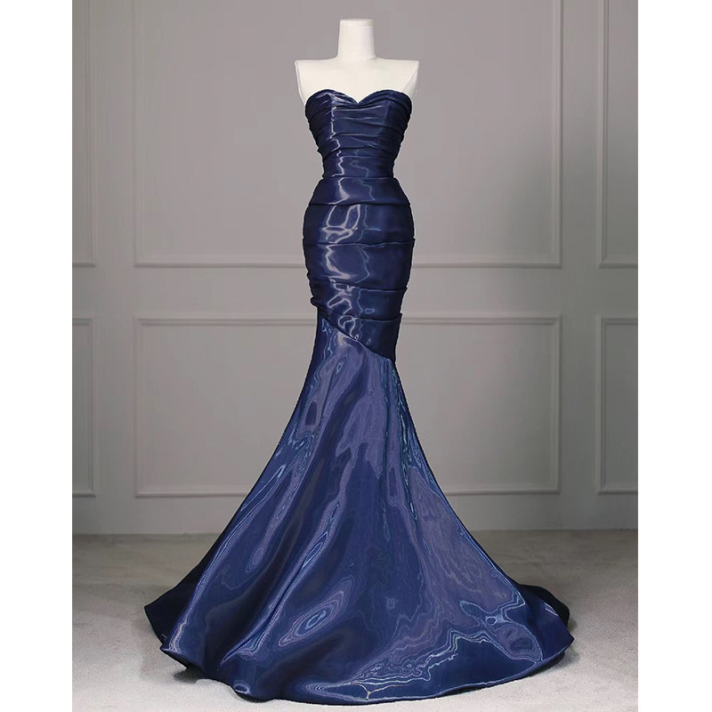Elite blue evening dress