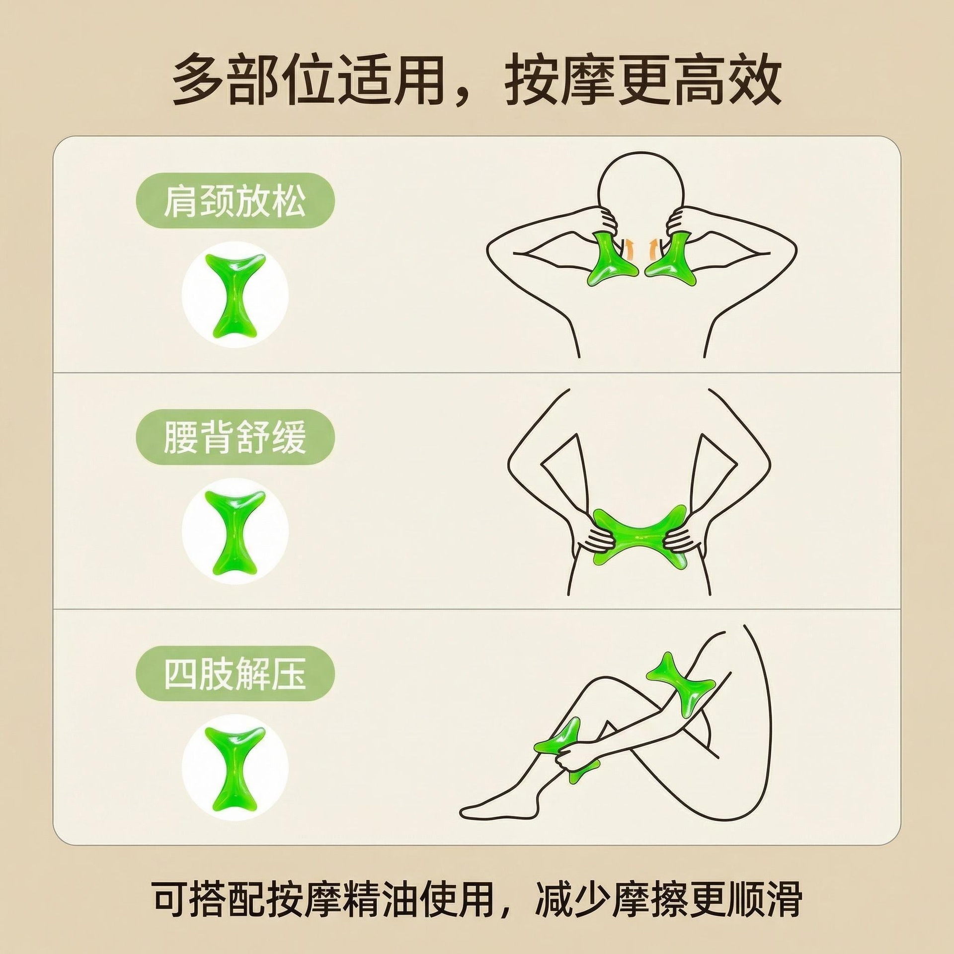 Resin Gua Sha Scraping Board Fish Bone Shape Neck Back Shoulder Leg Face Body Massage Tool details