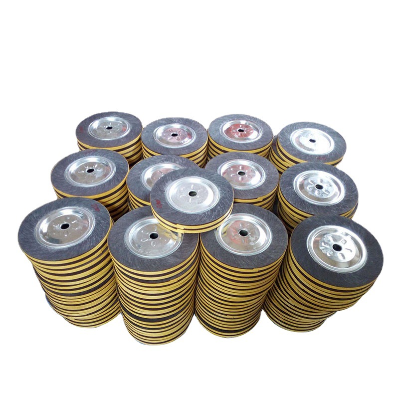 工厂直供300*35*25.4mm木头打磨抛光轮 不锈钢抛光打磨卡盘千页轮