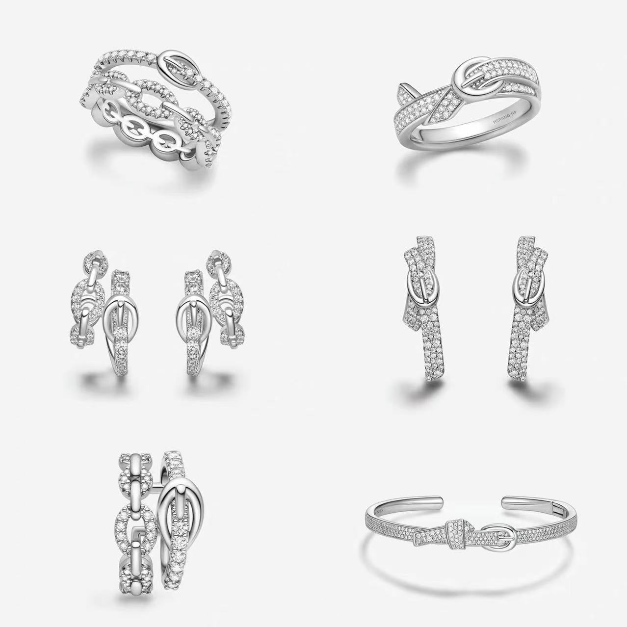 Belt, fashionable earrings, city style, simple and elegant design, light luxury style
