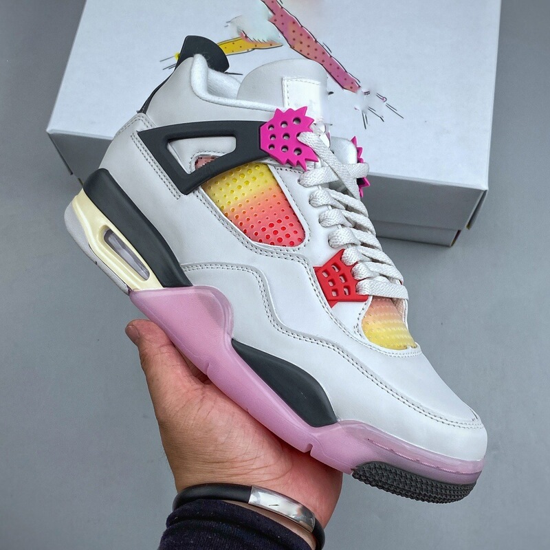 Cross-border high-end AJ4 mid-top basketball shoes, Flight Club white and black versatile casual sports shoes for men and women Cross-border high-end AJ4 mid-top basketball shoes, Flight Club white and black versatile casual sports shoes for men and women