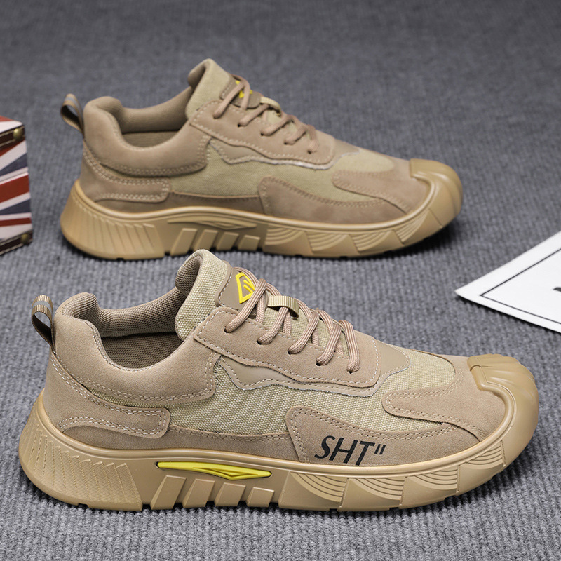 Nuevos zapatos de seguro laboral en verano 2025 los hombres usan zapatos de trabajo resistentes al desgaste, ligeros y resistentes al desgaste, zapatos casuales al aire libre image 3