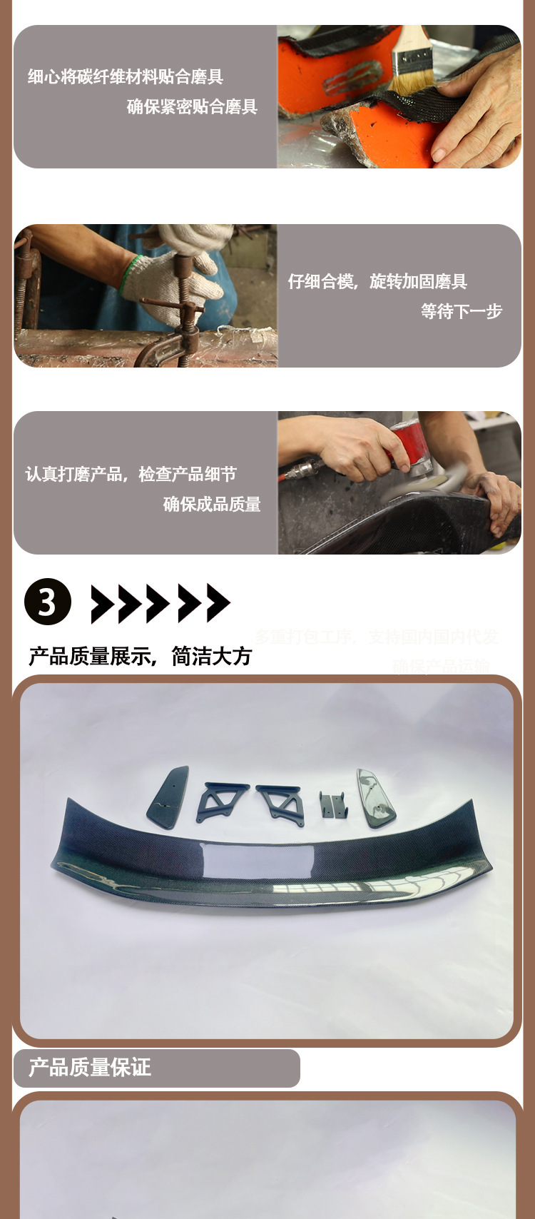 Applicable to Porsche 981 718 987 GT4 carbon fiber tail wing wing from 2005 to 2012