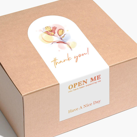 in stock packaging stickers aircraft box sealing stickers exquisite fresh gift box simple decorative sealing stickers ins style