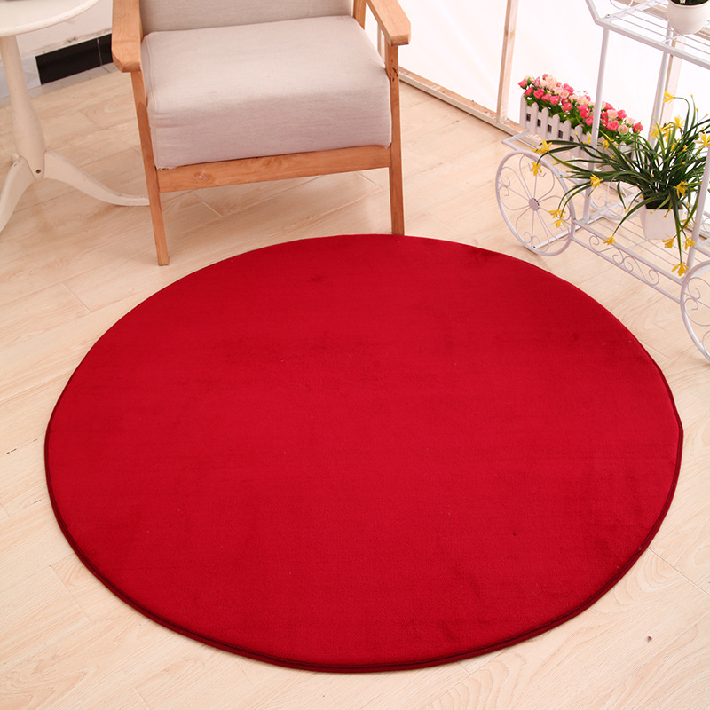 Ronda de terciopelo coral --- rojo vino