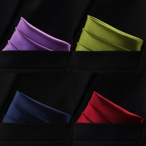 Men's suit pocket scarf, wedding banquet dress, chest scarf, business formal wear, British Korean style handkerchief, trendy handkerchief