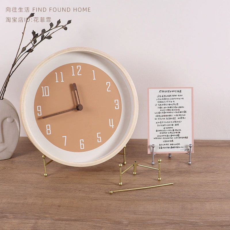 Original simplicity porcelain plate clock clock bracket trimming frame phase frame bracket plate square plate sitting shelf display rack