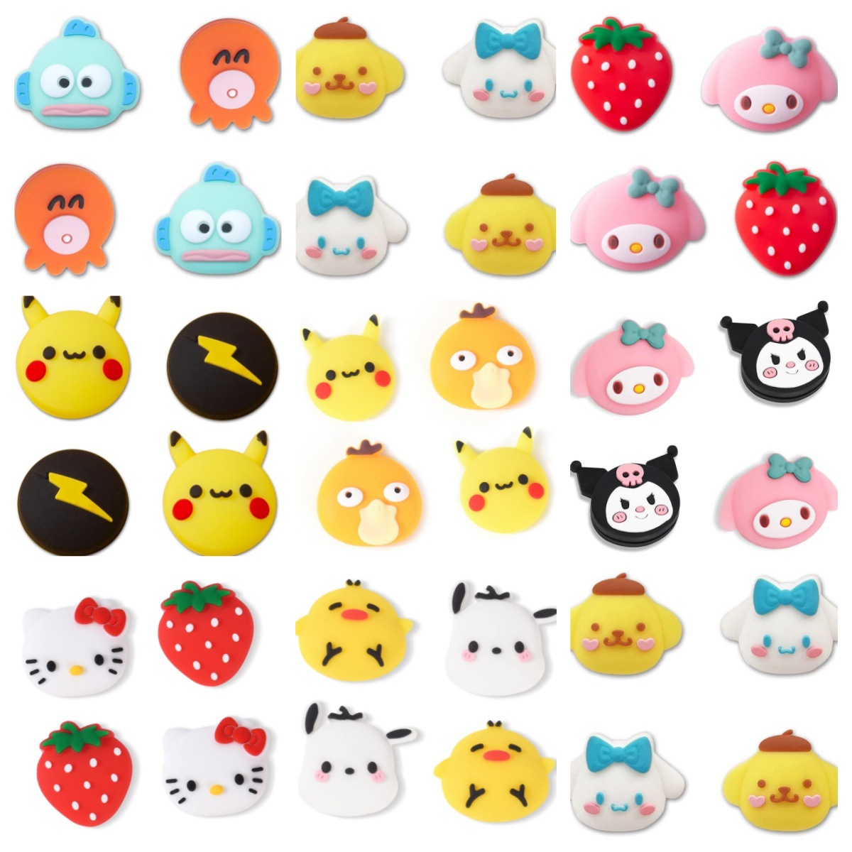 Nintendo Switch handle rocker cap cartoon cute cat claw silicone key cap 4 pack