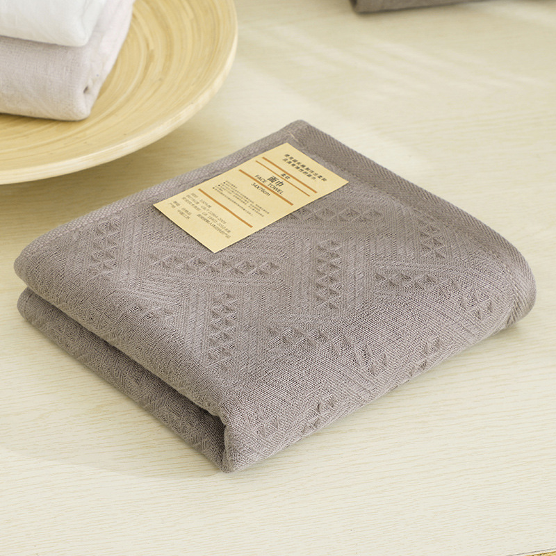 Muji Japanese-Style Quality Pure Cotton Towels for Home Use, All-Cotton Gauze Bath Towels, Face Towels for Men and Women, Plain Honeycomb Face Towels