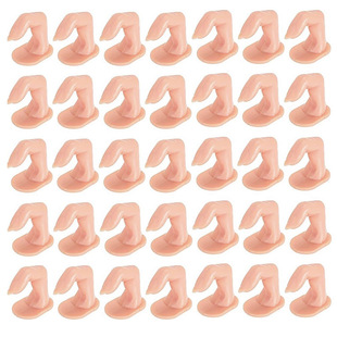 Manicure Tools Practice Fake Finger Silicone Nails Fake Finger Head Display Nails Finger Touch with Adhesive Backing Hand Mold