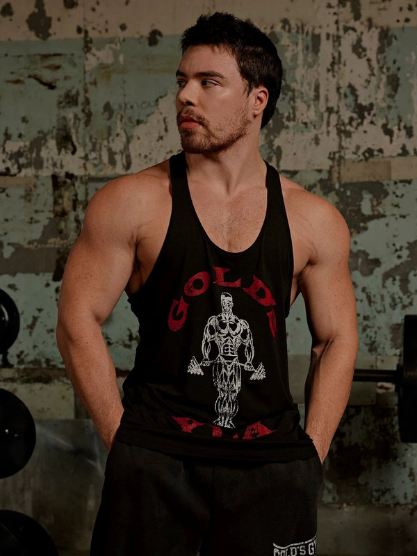 Youngla American Trendy Brand Summer New Men's Vest Jogger Sports Fitness Cotton Slim Vest