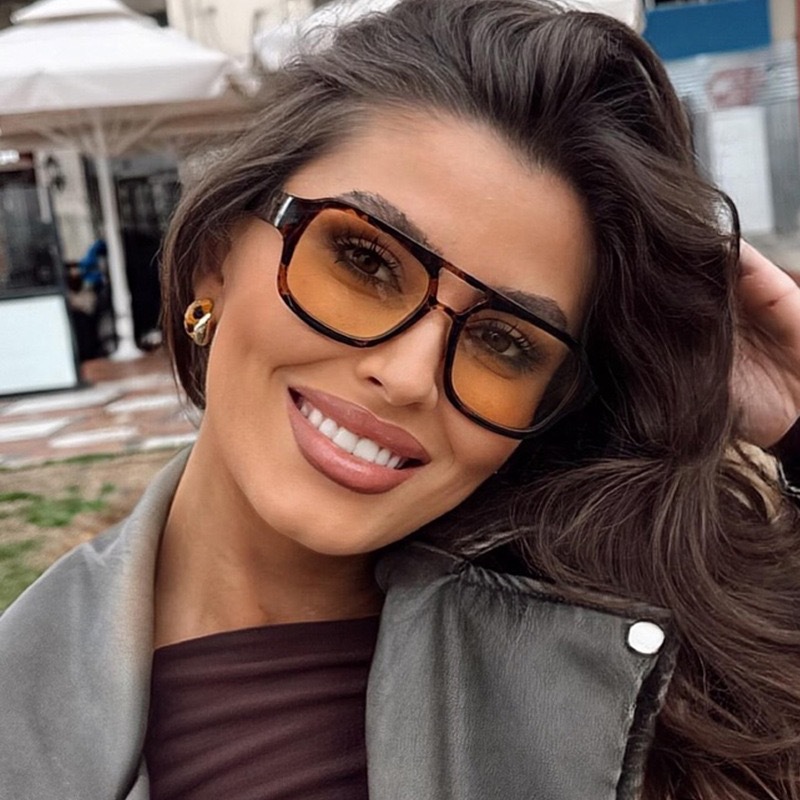 Moda transfronteriza europea y americana personalidad gafas de sol masculinas y femeninas retro calle de moda Y2K gafas de sol anti-UV de alta calidad