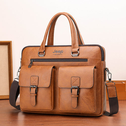 Cross-border exclusive men's handbag, executive bag, business documents shoulder bag, cross-body bag, men's casual large capacity