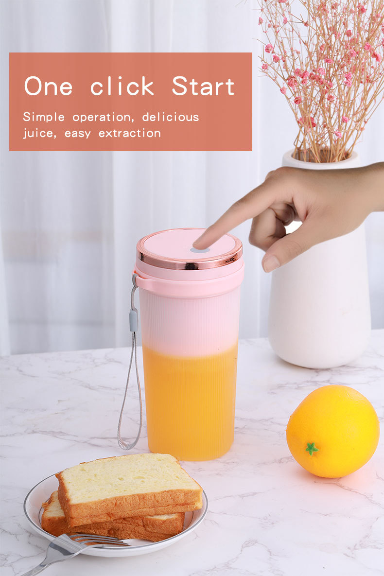 One click feature of fresh juice portable blender