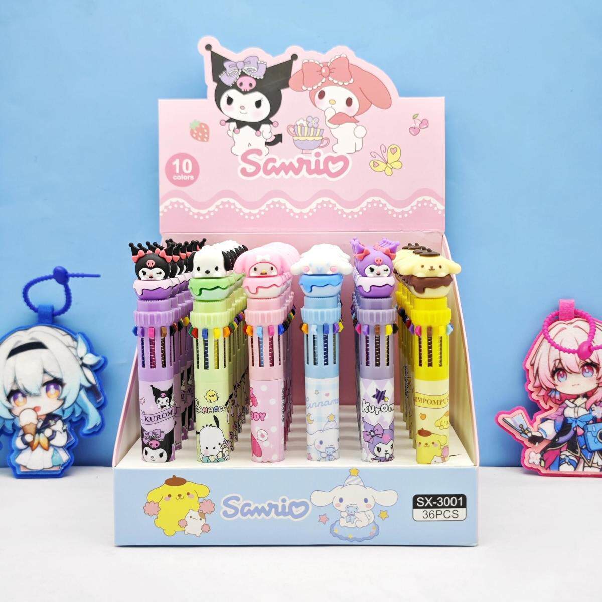 KP - 23006 princesa pony dibujos animados colección de bolígrafos multicolores chicas adorables bolígrafos de 10 colores estudiantes